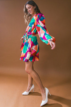 EXCITED FOR THIS WOVEN MINI DRESS.