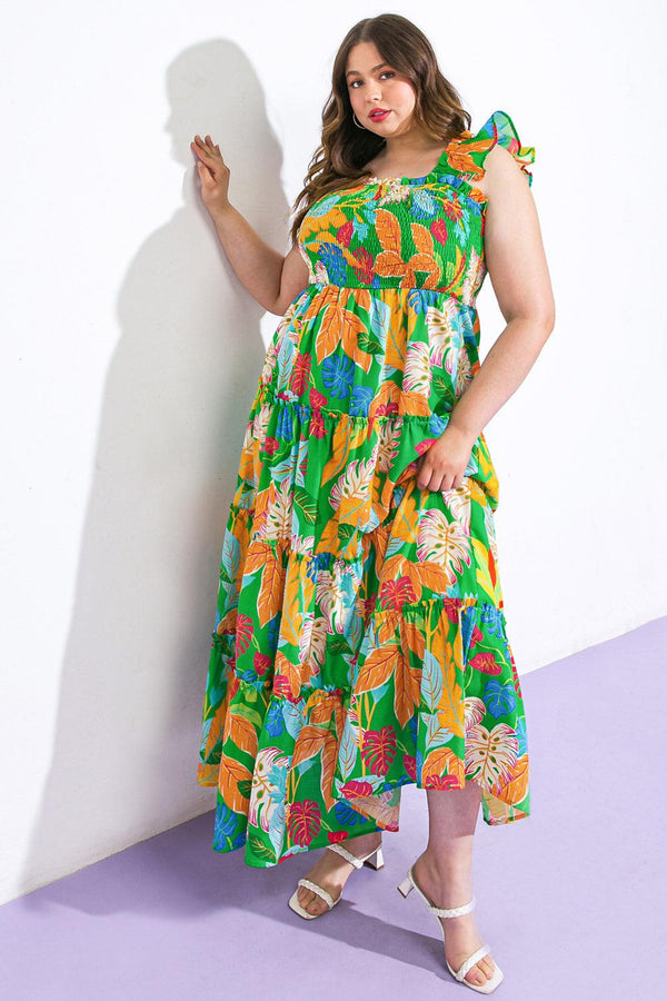 BEACH DATES WOVEN MAXI DRESS.