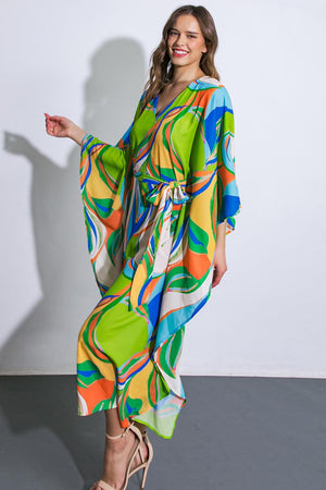 A BEAUTIFUL SIGHT WOVEN KAFTAN DRESS.