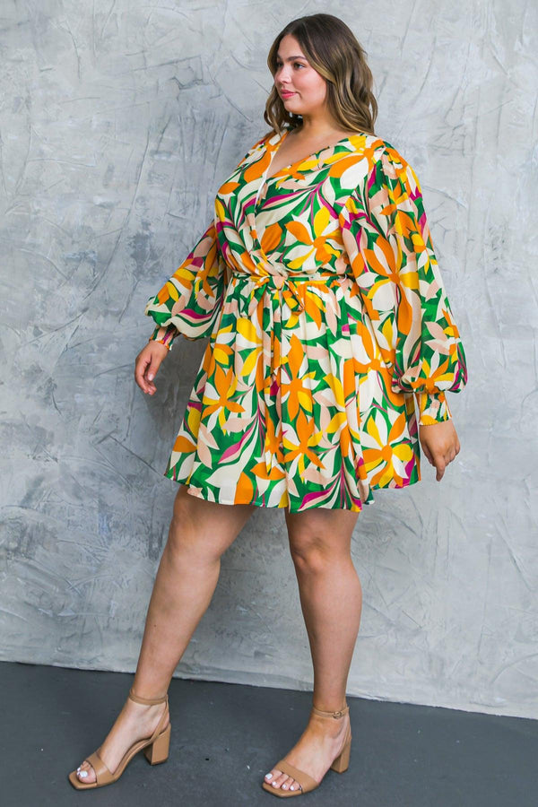 DARING HEART WOVEN MINI DRESS.