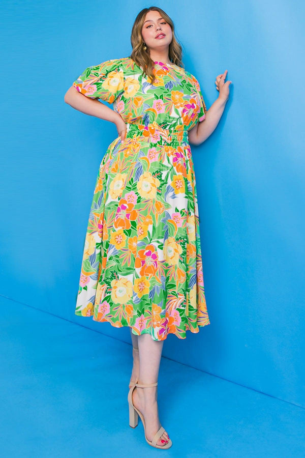 SPRING HIILL WOVEN MINI DRESS.