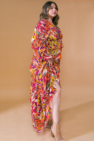 WONDERFUL SOUL WOVEN MAXI DRESS.
