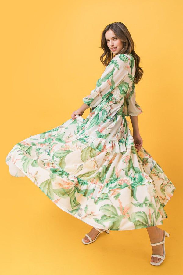 EASY DAYS FLORAL MAXI KIMONO TOP.