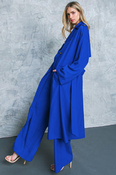 BOSS BABE WOVEN TRENCH COAT.