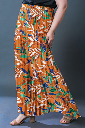 FEELS LIKE FALL WOVEN MAXI SKIRT.