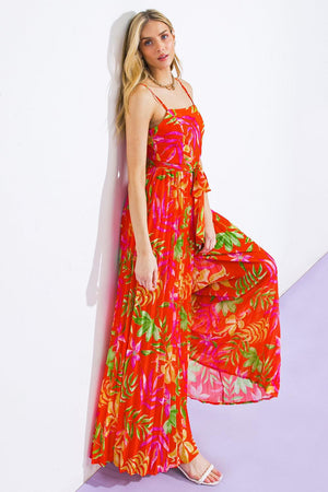 BLOSSOMING WITH JOY WOVEN JUMPSUIT.