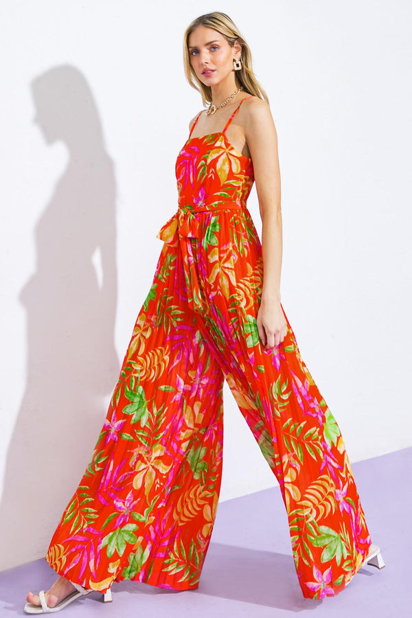 BLOSSOMING WITH JOY WOVEN JUMPSUIT.