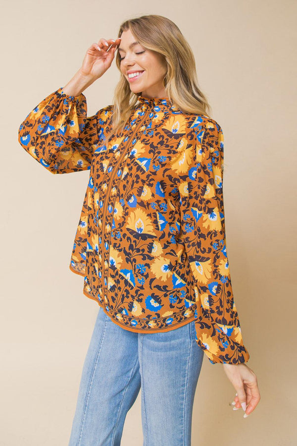 OVERTHINKING IT WOVEN TOP.