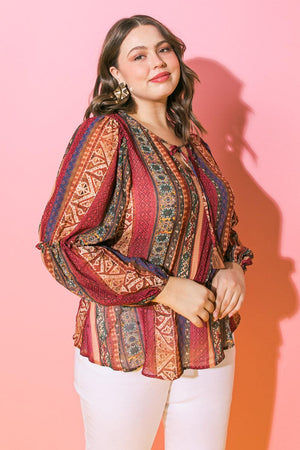 THRILLED FOR THIS WOVEN TOP.