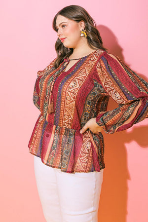 THRILLED FOR THIS WOVEN TOP.