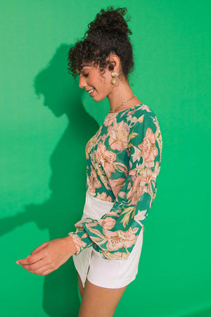 DAYBREAK SKYLINE WOVEN TOP.