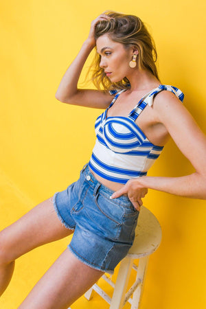 ALL ABOUT LOVE WOVEN TOP.