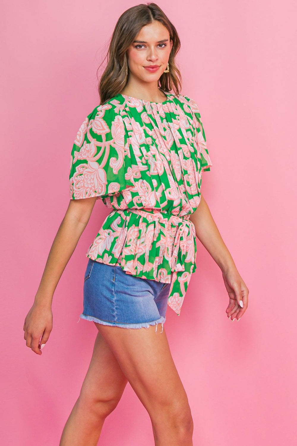 WITH YOU FOREVER WOVEN TOP.