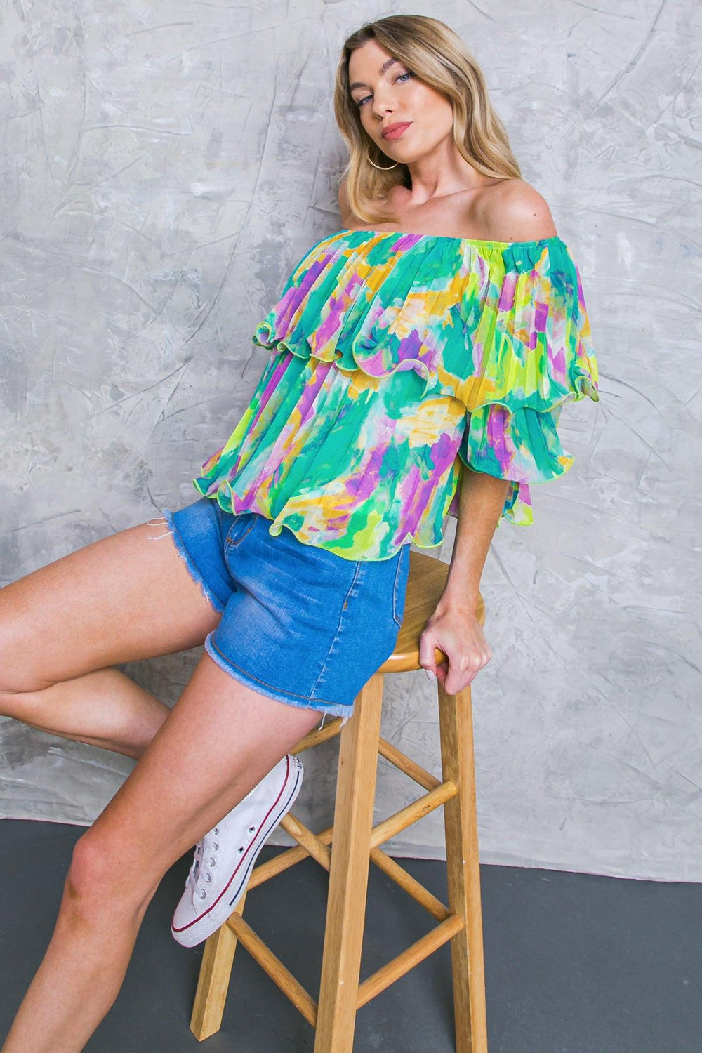 MAGNOLIA SANTA CATERINA WOVEN TOP.
