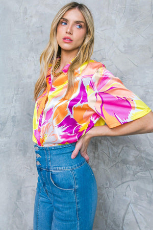 HELLO AROHA WOVEN TOP.