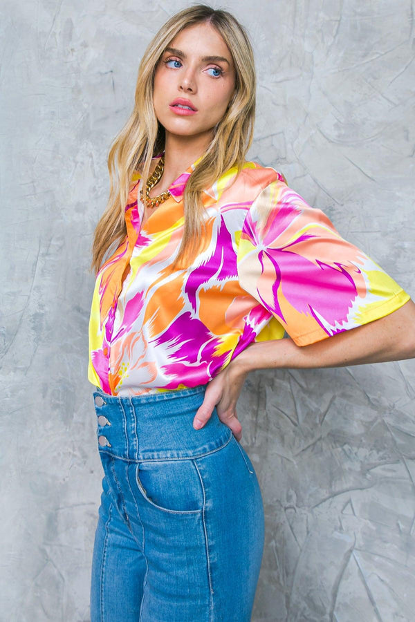 HELLO AROHA WOVEN TOP.