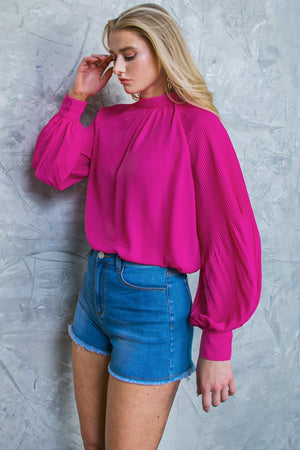 MAKE NO MISTAKES WOVEN TOP.