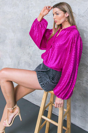 REGAL ROMANCE WOVEN TOP.
