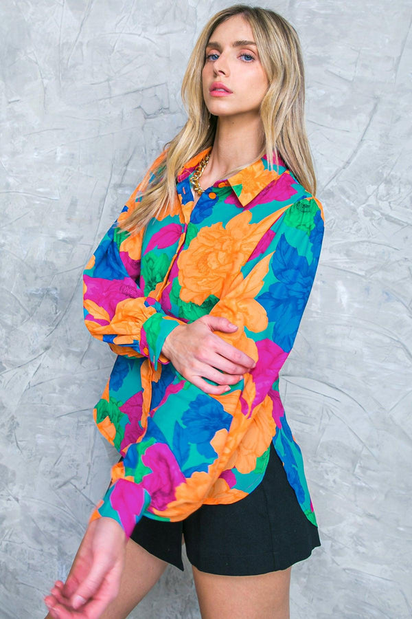SOUL ON FIRE WOVEN TOP.