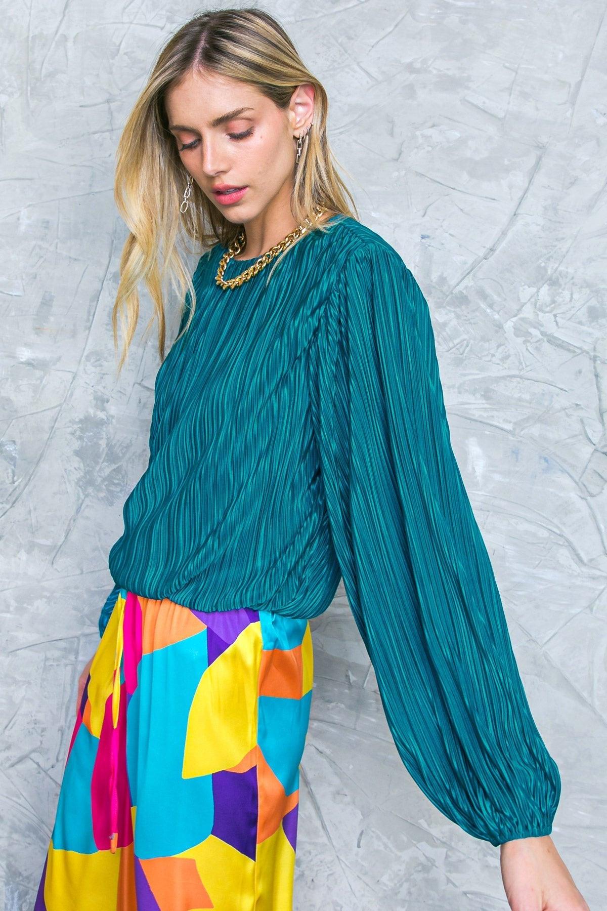 HOPE AND DREAMS WOVEN TOP.