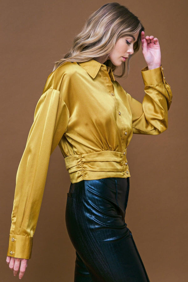 ROMANTIC MOVES WOVEN TOP.