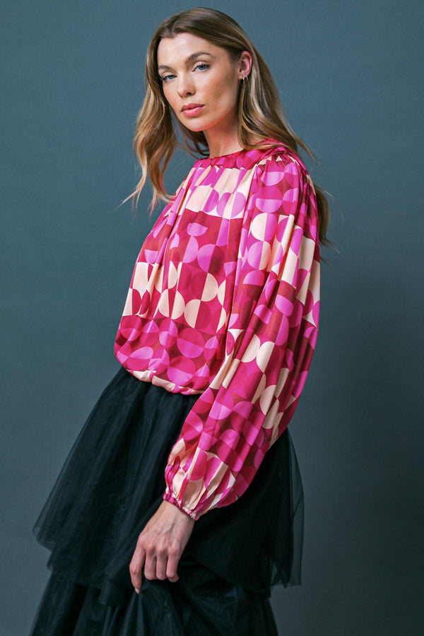 SAVOR THE SWEETNESS WOVEN TOP.