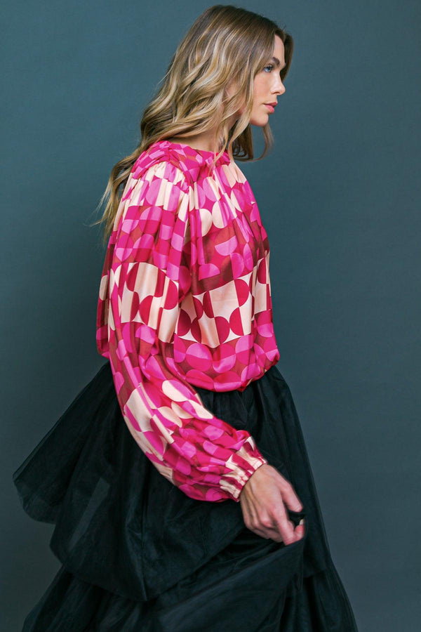 SAVOR THE SWEETNESS WOVEN TOP.