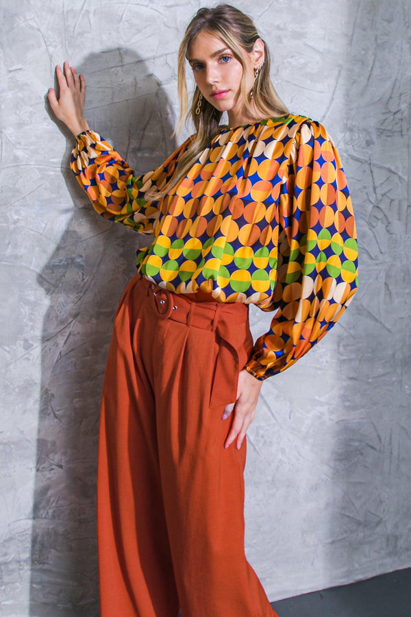 SAVOR THE SWEETNESS WOVEN TOP.