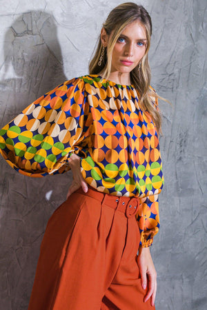 SAVOR THE SWEETNESS WOVEN TOP.