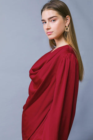 GARDEN SENSATION SATIN TOP.
