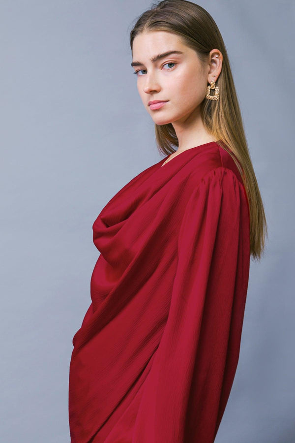 GARDEN SENSATION SATIN TOP.