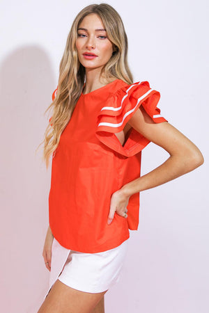 NICE AS CAN BE WOVEN TOP - Flying Tomato - TOPS - Flying Tomato