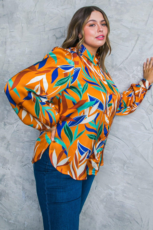 FEELS LIKE FALL WOVEN TOP.