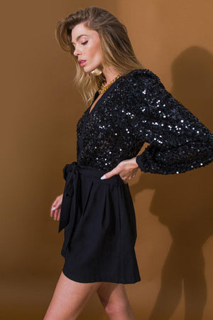 BEAUTY HUNTER WOVEN ROMPER.