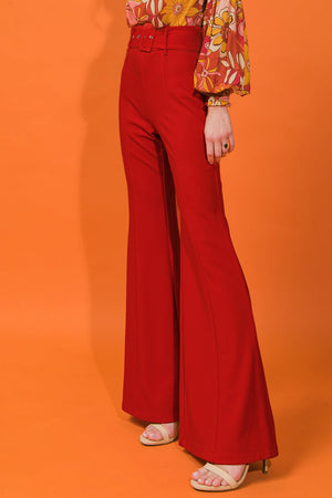 COUNTDOWN THE HOURS WOVEN FLARED PANTS - Flying Tomato - PANTS - Jealous Tomato