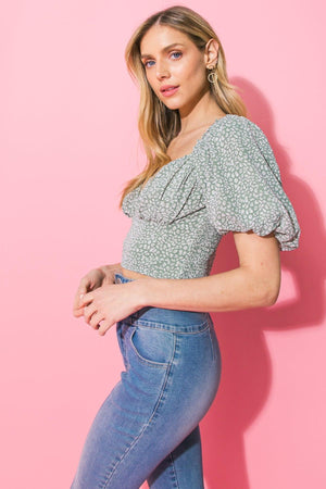 SUMMER CHECKERED WOVEN CROP TOP.