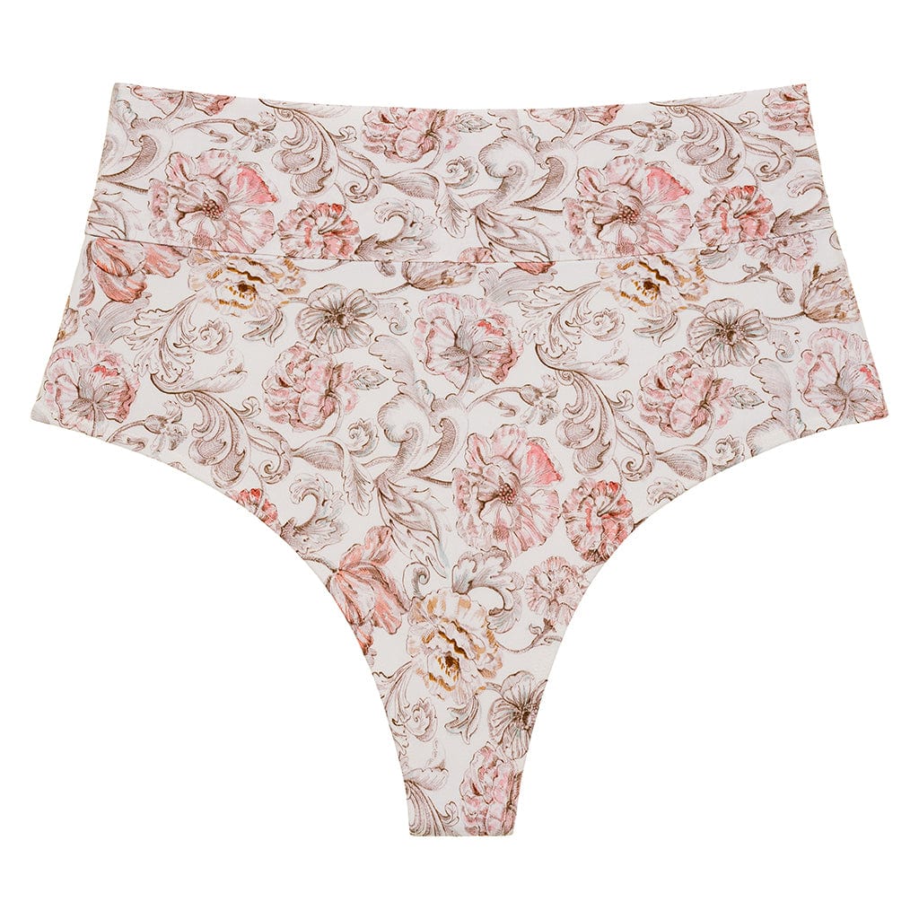 Venecia Floral Full Coverage High Rise Bikini Bottom