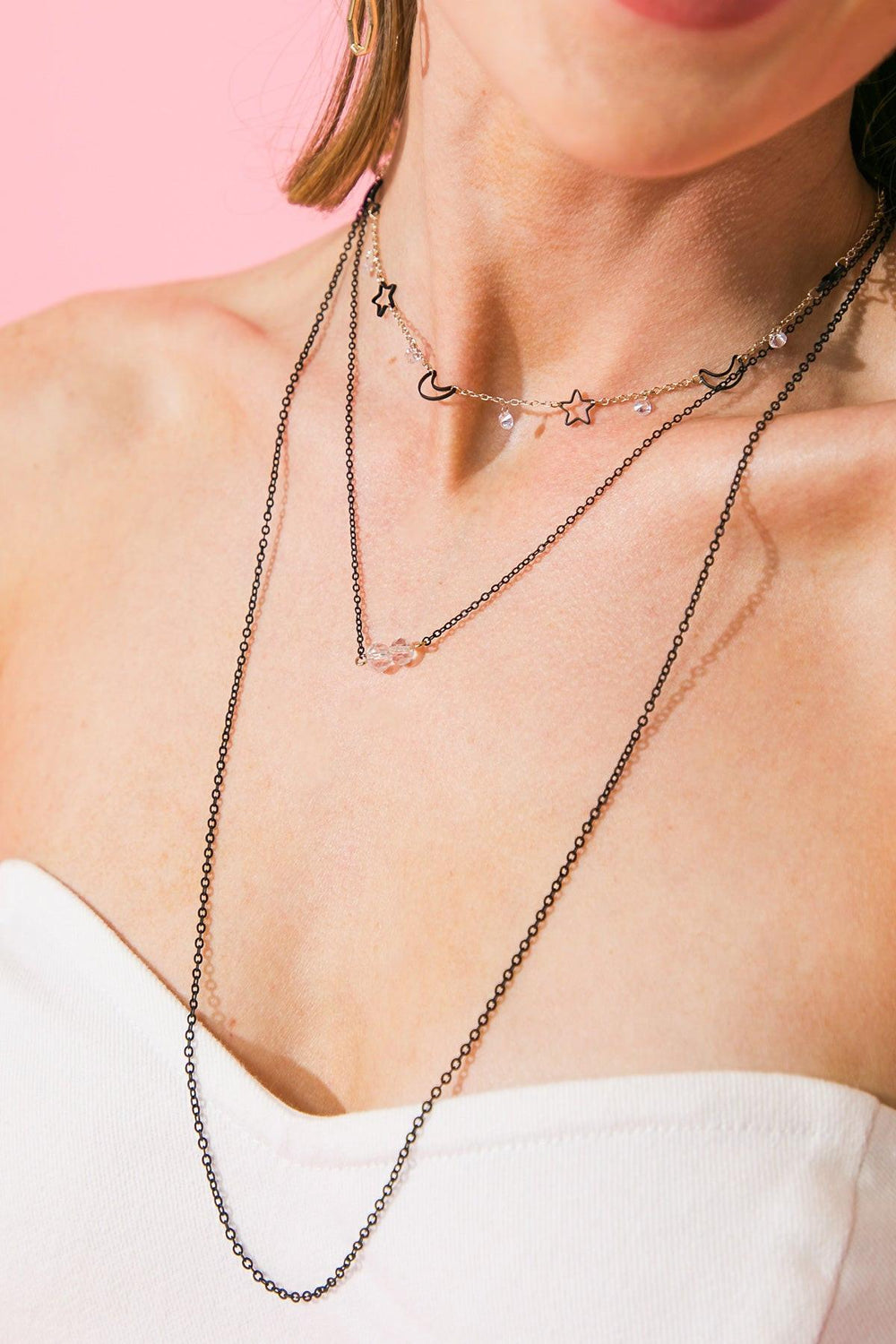 IT'S LIKE THUNDER LAYERED NECKLACE.