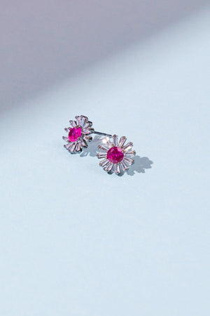 VINTAGE SUNFLOWER EARRINGS.