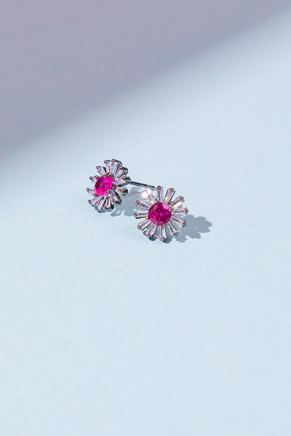VINTAGE SUNFLOWER EARRINGS.