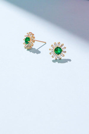 VINTAGE SUNFLOWER EARRINGS.