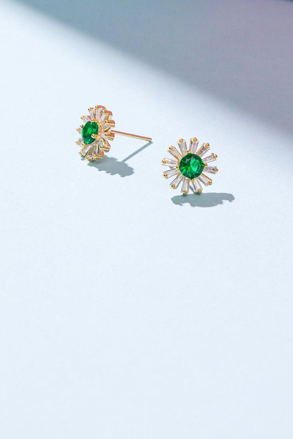 VINTAGE SUNFLOWER EARRINGS.