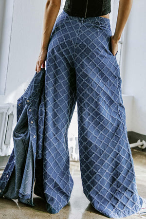 IT'S A SECRET DENIM PANTS.