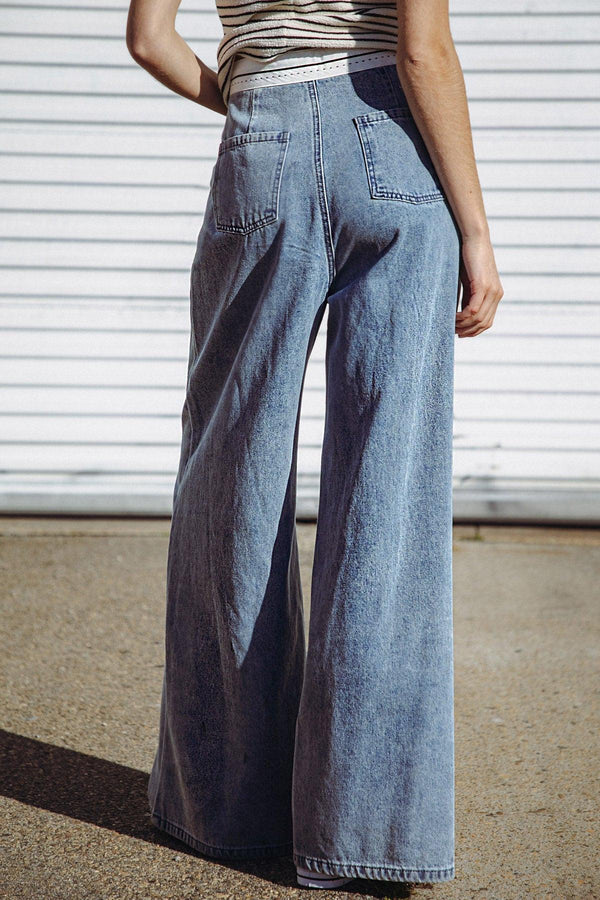 FOREVER WONDERING DENIM PANTS - Flying Tomato - PANTS - Freemarket
