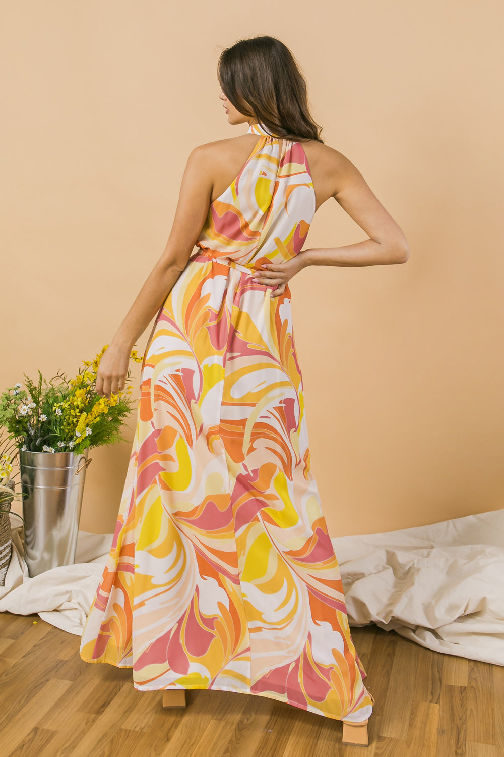 TELL IT TO MY HEART WOVEN MAXI DRESS