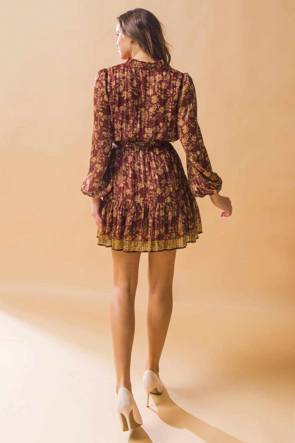 BEAUTIFUL CONFESSIONS WOVEN MINI DRESS.