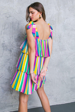 PROPER PARADISE WOVEN MINI DRESS - Flying Tomato - DRESSES - Flying Tomato