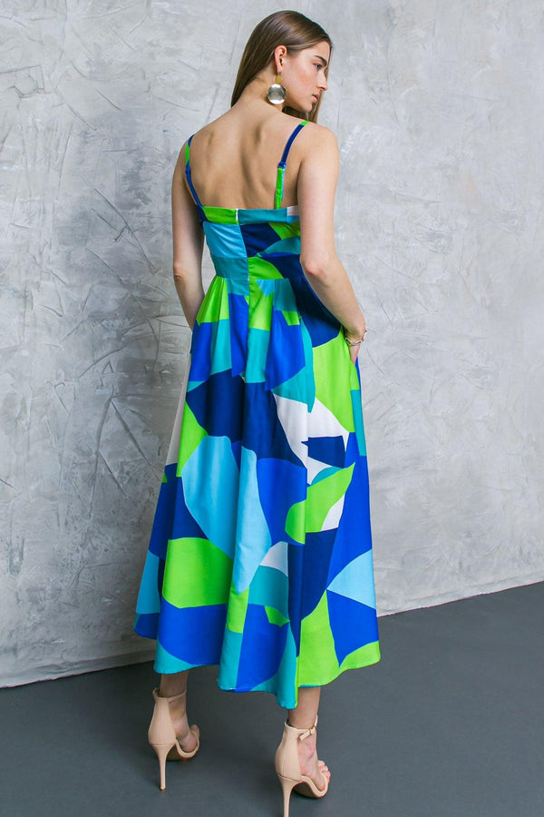 IF YOU DON'T MIND WOVEN MIDI DRESS.