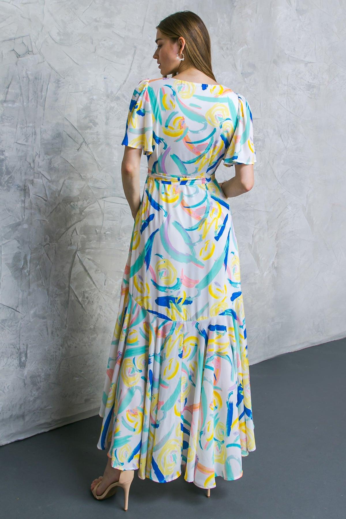 BEST SHOT WOVEN MAXI DRESS.