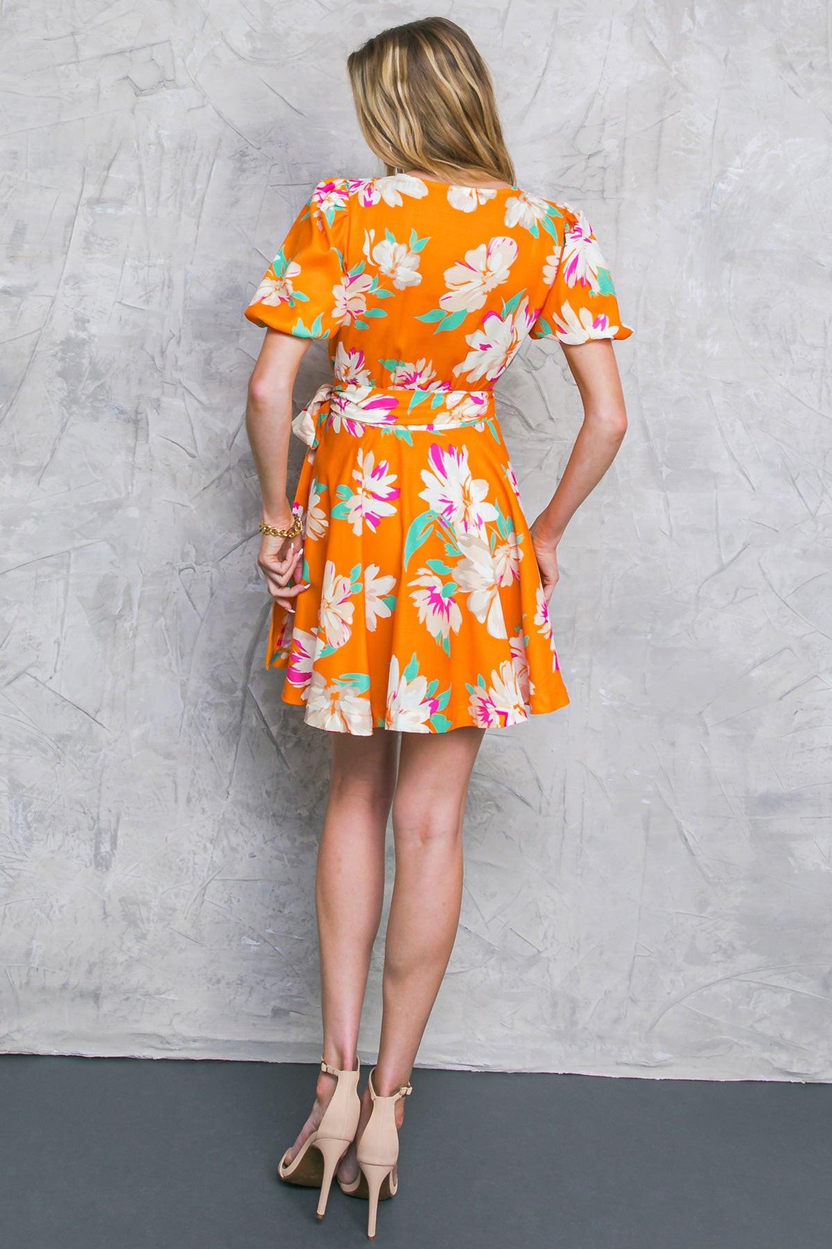 CAUGHT YOU LOOKING WOVEN MINI DRESS.